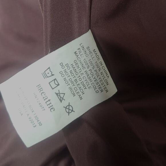 Prana Lightweight Puffer Jacket Womens XS Purple Maroon Waterproof Insulated - Picture 6 of 8